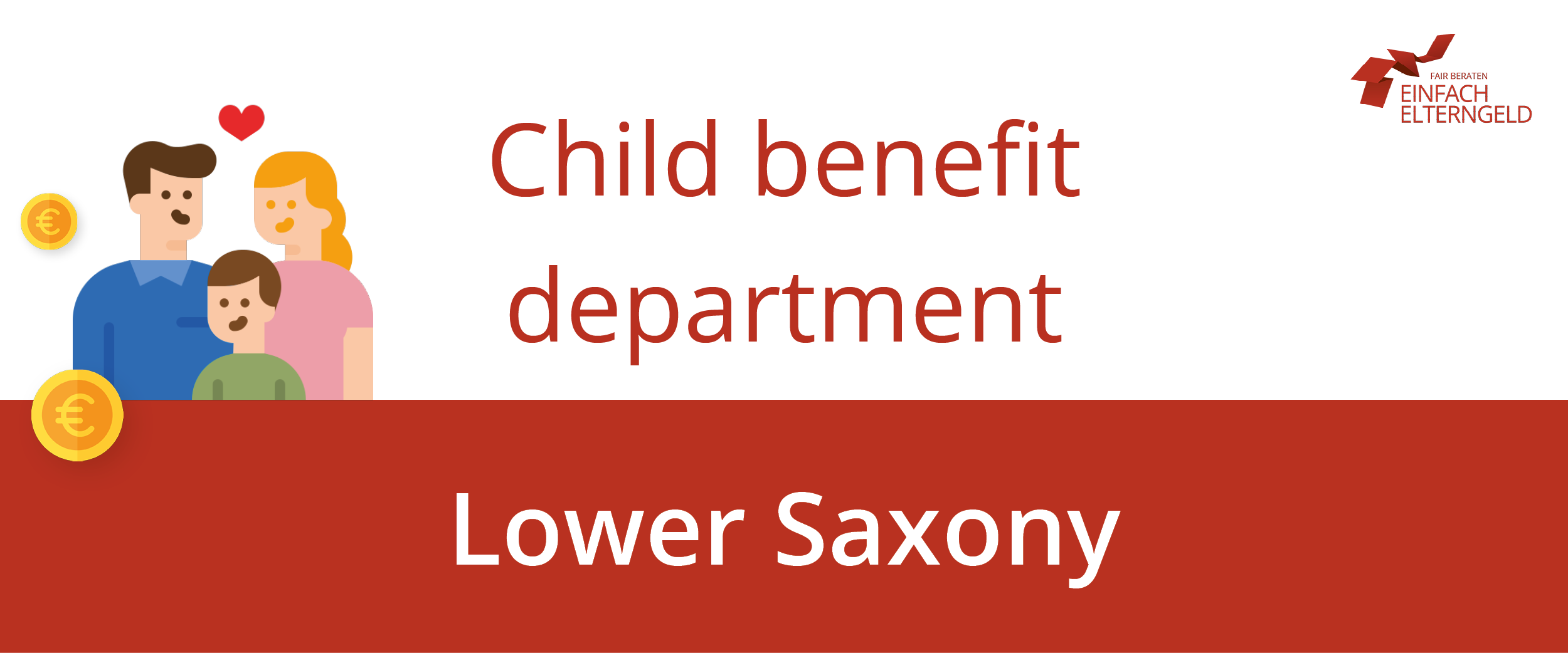 This is the child benefit department of Lower Saxony.