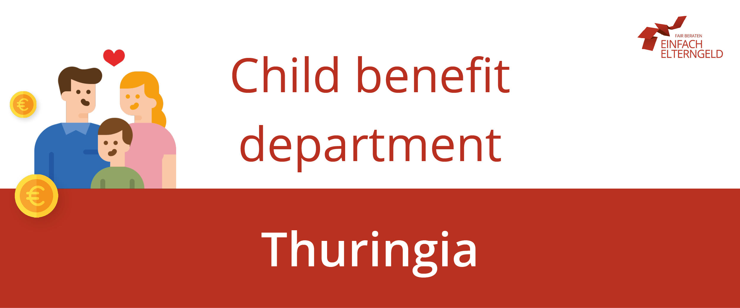 We introduce you to the child benefit department of Thuringia.