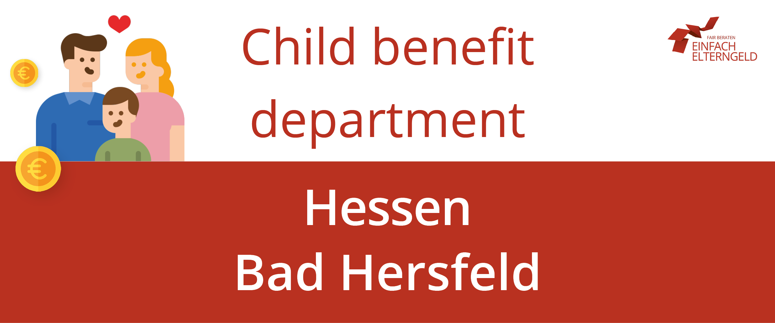 We present you the Child benefit department Hessen Bad Hersfeld.