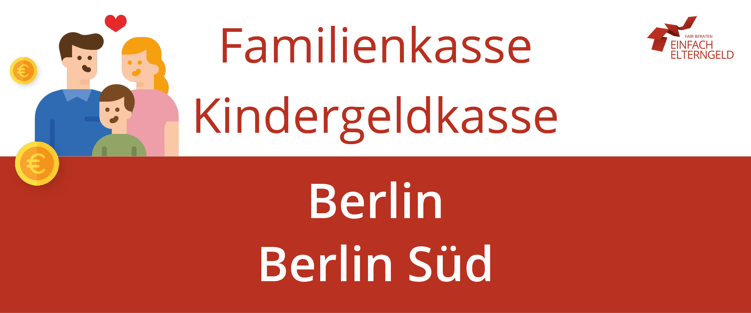 Wir stellen die Familienkasse Kindergeldkasse Berlin Süd vor.