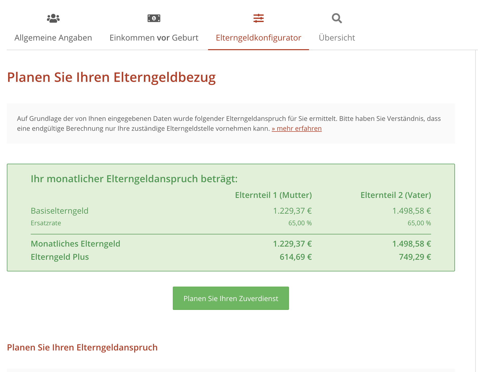 elterngeldrechner elterngeld berechnen schnell präzise