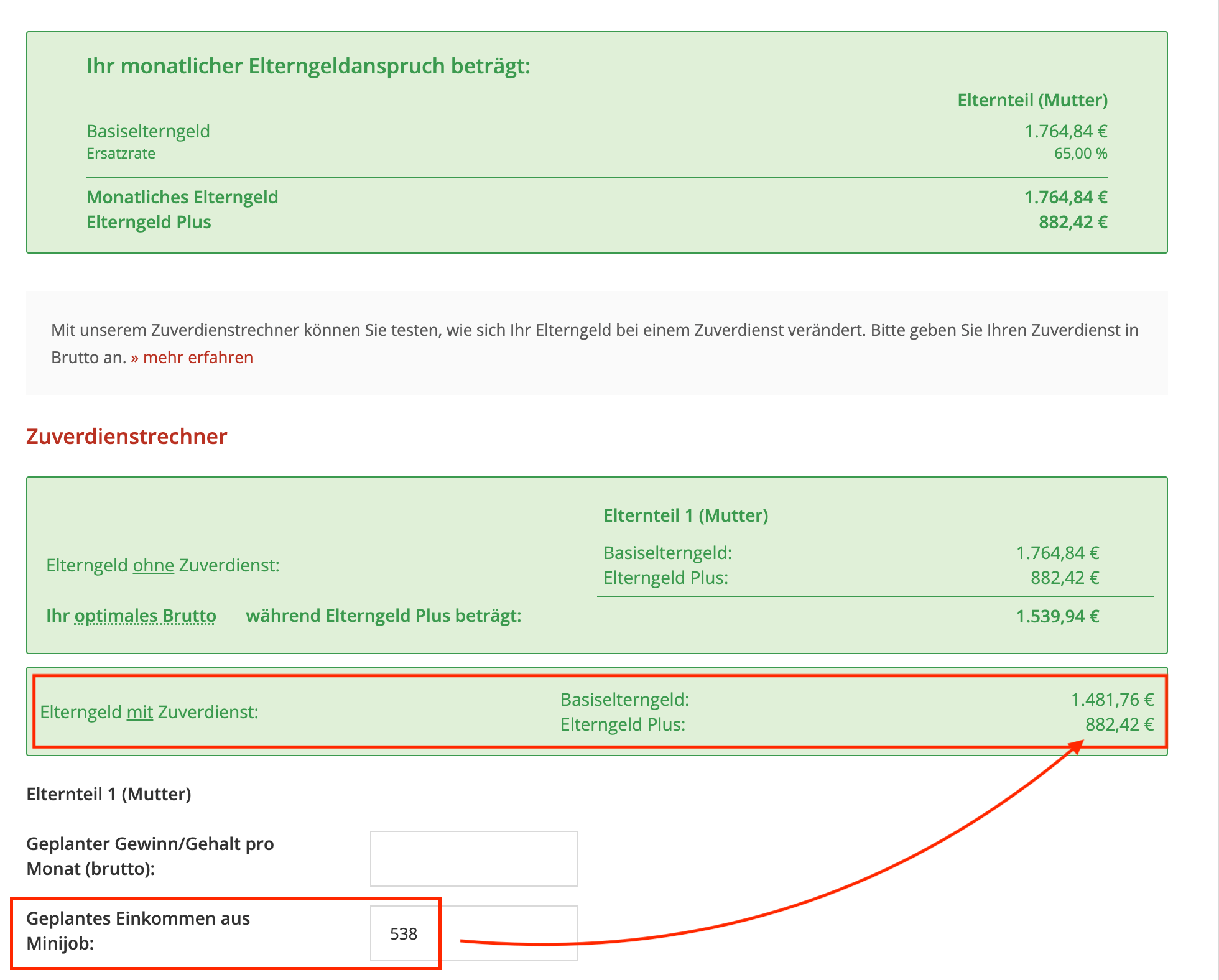 ElterngeldPlus-Rechner