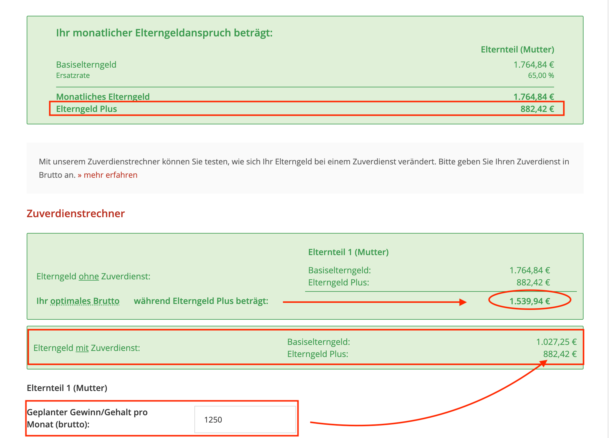 ElterngeldPlus-Rechner
